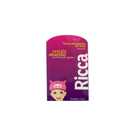 Touca Infantil Ricca Banho 3D Kids