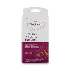 Folha Depillsam Pront. Facial 20 FLS Ouro