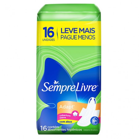 Absorvente Com Abas Sempre Livre Com 16 Especial Suave Unit