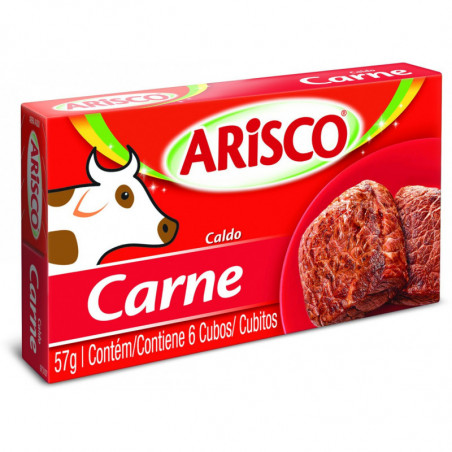 Caldo Em Tablete Carne Arisco Caixa 57G 6 Unidades