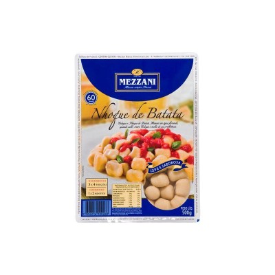 Massa Mezzani Nhoque 500 G Batata