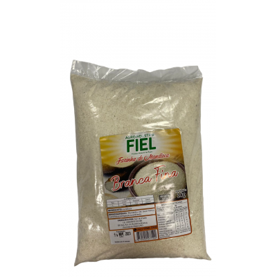 Farinha Mandioca Fiel Fina Branca 1KG