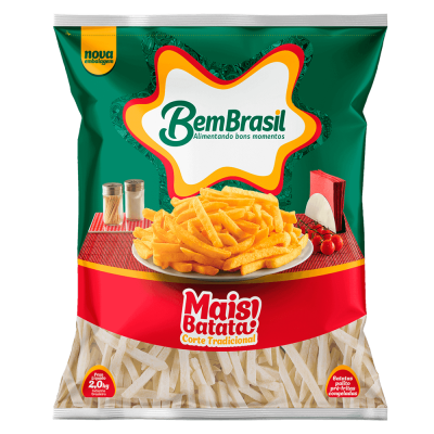 Batata Bem Brasil Palito 2KG Pré-frita