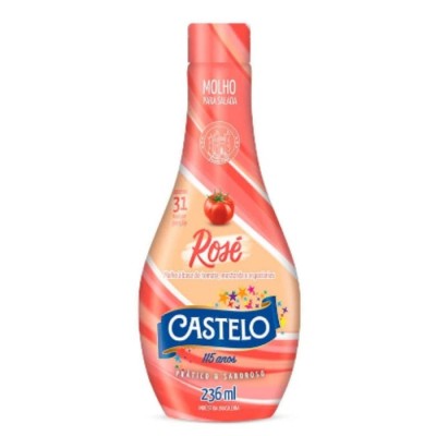 Molho Salada Castelo 236G Rose