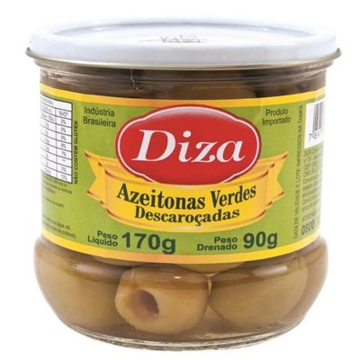 Azeitona Verde Diza 90G Descaroçada