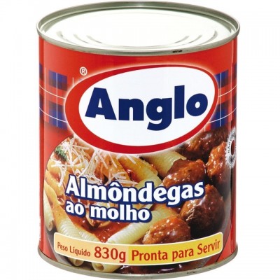 Almondega Anglo 830G Bovino Ave Molho LT