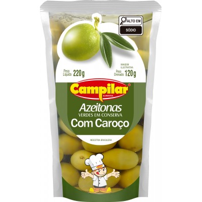 Azeitona Verde Campilar 120G Pouch