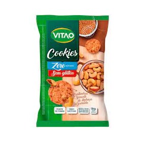 Cookies Vitao 80G Sem Glúten Castanha Linhaça