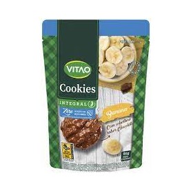 Cookies Vitao 80G Integral Banana Cobertura Chocolate