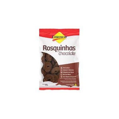 Biscoito Lowcucar 150g Rosquinha Chocolate Zero Lactose