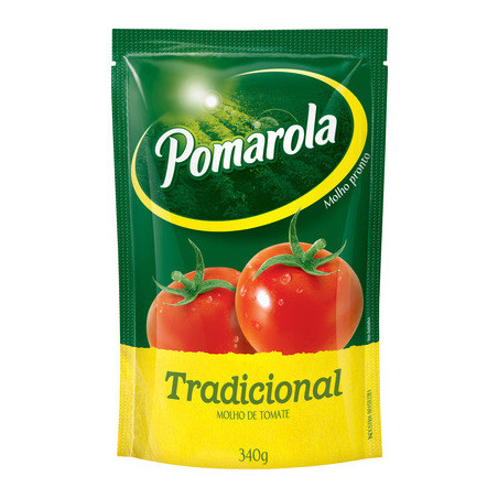 Molho De Tomate Tradicional Pomarola Sachê 340G