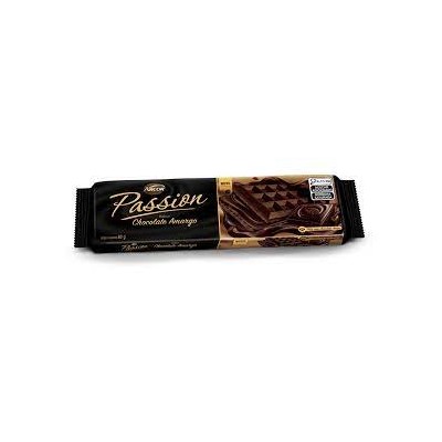 Biscoito Arcor Passion 80G Wafer Chocolate Amargo