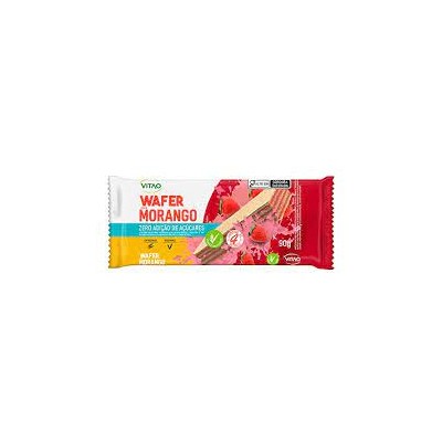 Biscoito Vitao 90G Wafer Zero Açúcar Integral Morango