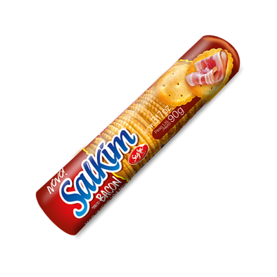 Biscoito Sagra 90G Salkim Salgdo Bacon