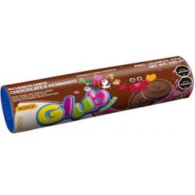 Biscoito Sagra 100G Glub Recheado Chocolate Morango
