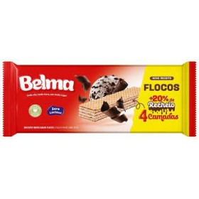 Biscoito Belma 90G Wafer Recheado Flocos