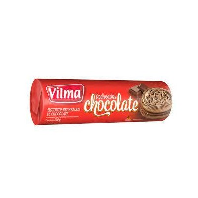 Biscoito Vilma 120G Recheado Chocolate