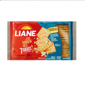 Biscoito Liane 330G Cream Cracker Integral 7 Grãos