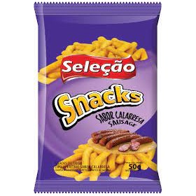 Salgadinho Seleção 50G Snacks Calabresa