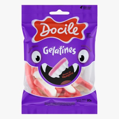 Gummies Docile 80G Dentes VampiroBala