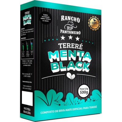 Erva Mate Terere Pantaneiro 500G Menta Black