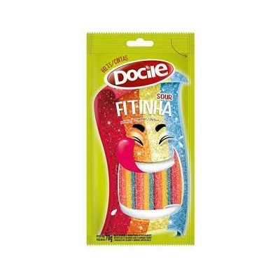 Bala Fitinha Docile 70G Morango Acido