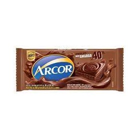 Chocolate Meio Amargo 40% Arcor 80G