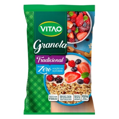 Granola Vitao 250G Tradicional Com Castanha Zero Acucar