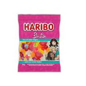 Bala Gelatina Haribo 80G Barbie Frutas