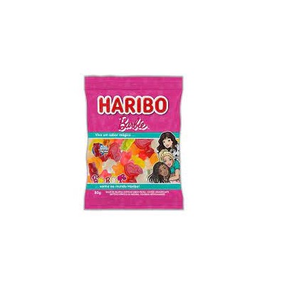 Bala Gelatina Haribo 80G Barbie Frutas