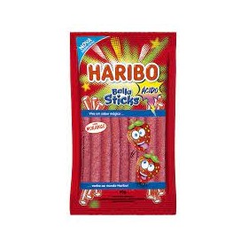 Bala Sticks Haribo 80G Acido Morango
