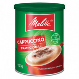 Cappuccino Solúvel Tradicional Melitta Lata 200G