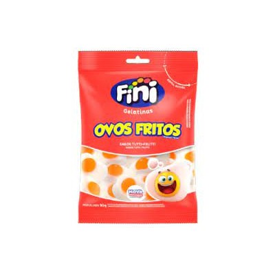 Bala Fini 90G Gelatina Ovo Frito