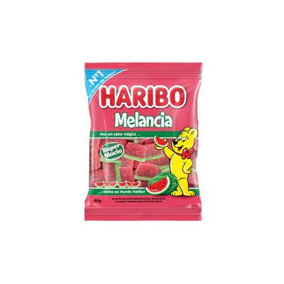 Bala Gelatina Haribo 80G Melancia