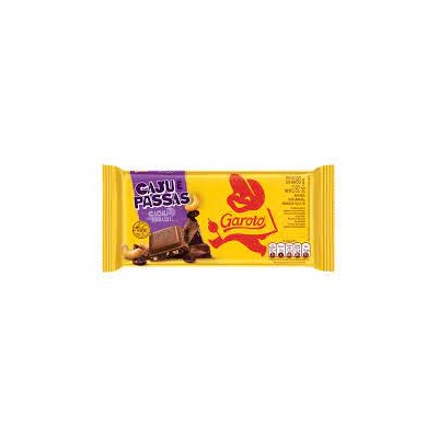 Chocolate Garoto Caju Passas 80G