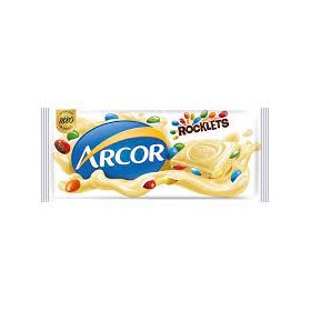 Chocolate Arcor 80G Rocklets Branco