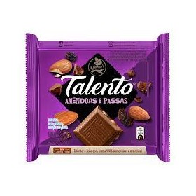 Chocolate Garoto Talento Amendoim Passas