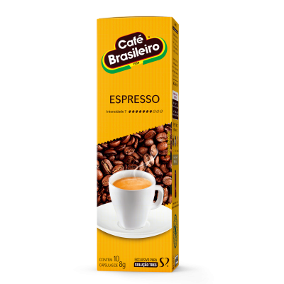 Capsula Cafe Brasilero Espresso 10Unidade