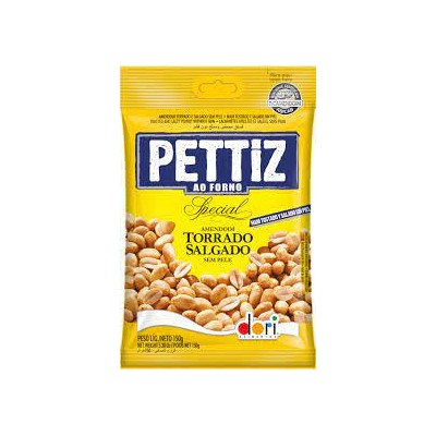 Amendoim Pettiz 120G Salgado Sem Pele