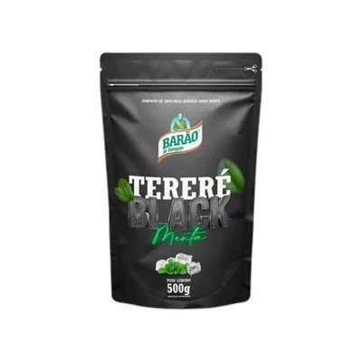 Erva Mate Terere Barao 500G Menta Black