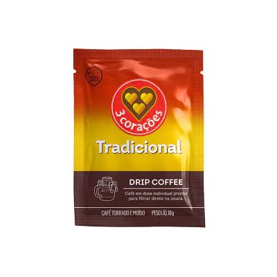 Cafe Drip Tres Coracoes 10G Tradicional