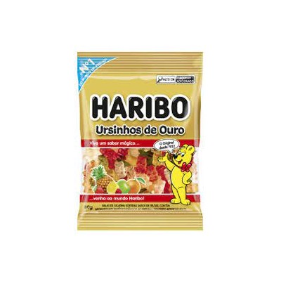 Bala Gelatina Haribo 80G Urso Ouro