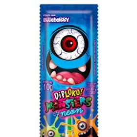 Pirulito Dip Loko 10G Monster Olho Neon