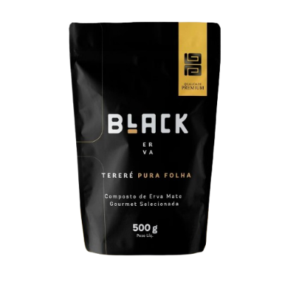 Erva Mate Terere Black 500G Pura Folha Premium