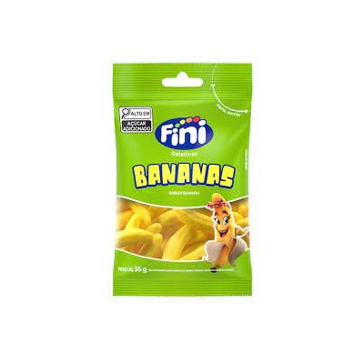 Bala Fini 35G Gelatina Banana