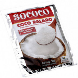 Coco Ralado Desidratado Sococo Pacote 50G