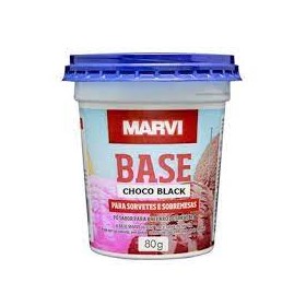 Base Sorvete Marvi 80G Chocolate Black