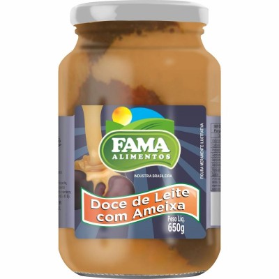 Doce Fama 650G Leite Ameixa Vidro