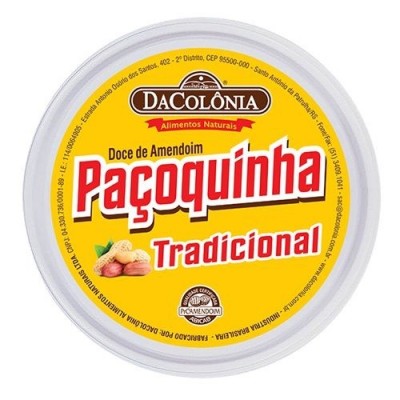 Doce Dacolonia 210G Pacoca Tradicional Pote