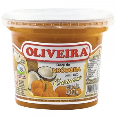 Doce Oliveira 400G Abobora Pote